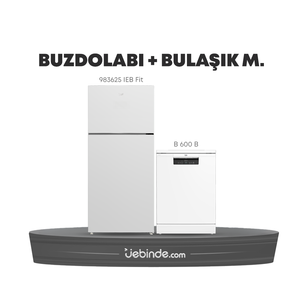 Beko 2 li Buzdolabı ve Bulaşık Paketi-6 (983625 IEB FIT + B 600 B)