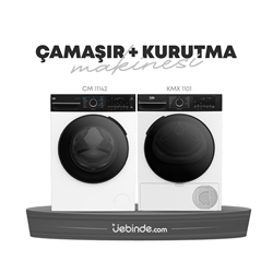 Beko 2 li Çamaşır ve Kurutma Paketi-9 (CM 11142 + KMX 1101)