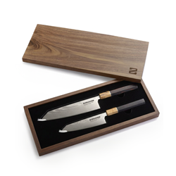 Kiruzan Takumi Damascus Koleksiyon Seti 2 Parça Ahşap Kutulu 67 Katman (20+15 cm)