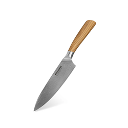 Kiruzan Satori Damascus Şef Bıçağı Zeytin Sap 67 Katman 20 cm