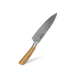 Kiruzan Satori Damascus Şef Bıçağı Zeytin Sap 67 Katman 20 cm