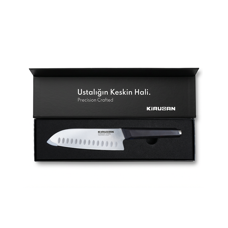 Kiruzan Kanzen Santoku Bıçağı Alman Çeliği 18 cm
