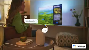 Sesli kontrol. Google Asistan. Alexa ile çalışır.
